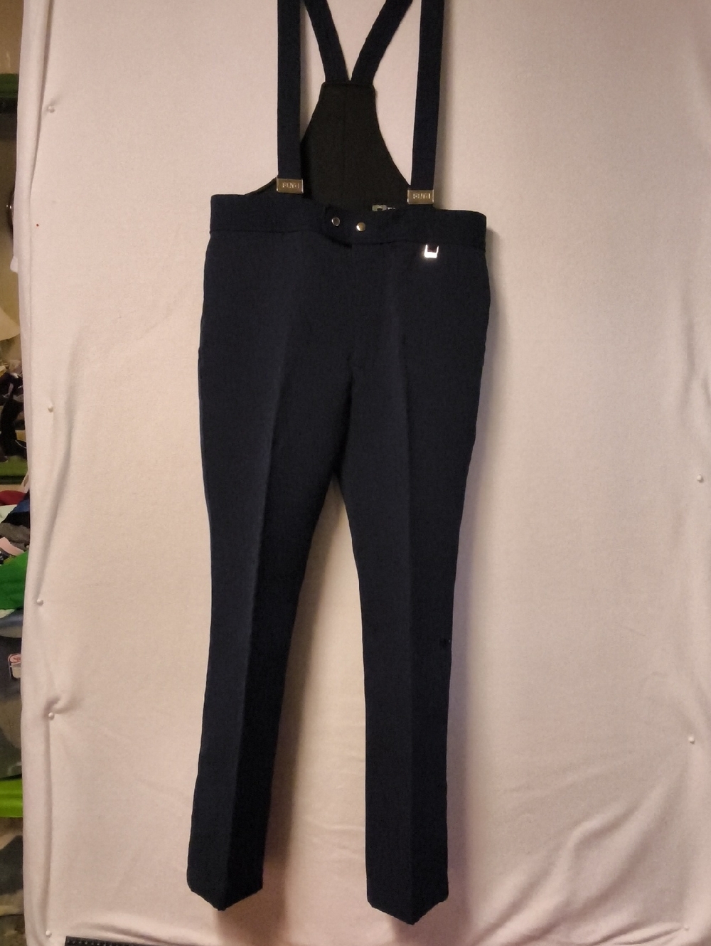 FERA Navy Suspender Jumpsuit Pants for Women Snow Suit Sking,cold Weather Wear